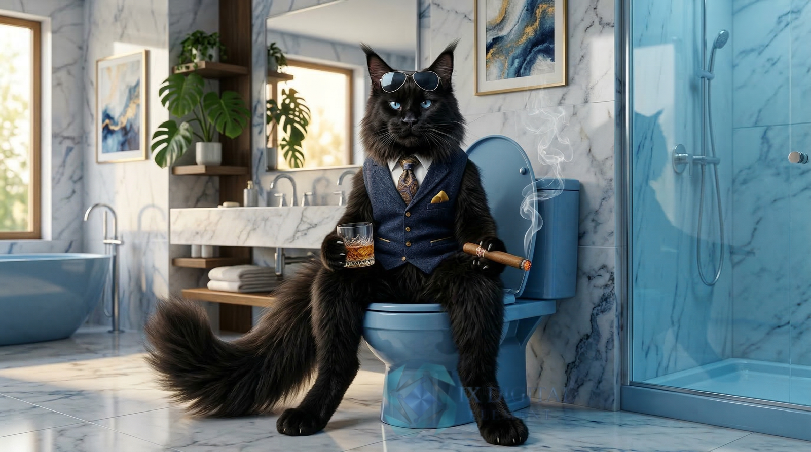 Where Cat Brilliance Happens — Maximilian, Maine Coon — "The Midnight Executive" - Image 2