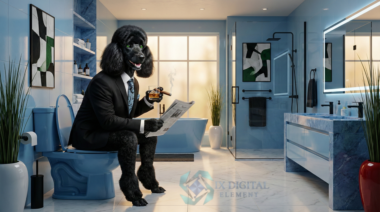 Where Dog Brilliance Happens-Bartholomew, Poodle — "The Daily Digest" - Image 2