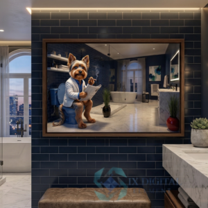 Where Dog Brilliance Happens-Yves, Yorkshire Terrier — "The Evening Edition"