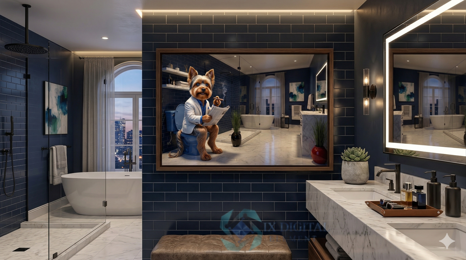 Where Dog Brilliance Happens-Yves, Yorkshire Terrier — "The Evening Edition"