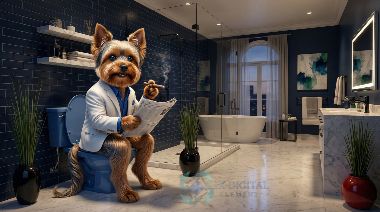 Where Dog Brilliance Happens-Yves, Yorkshire Terrier — "The Evening Edition" - Image 2