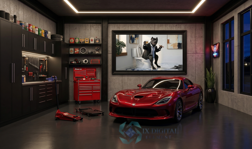 Where Dog Brilliance Happens Bruno Cane Corso The Strategic Intermission anthropomorphic pet luxury fine art print, archival giclée, Ninth Digital Element